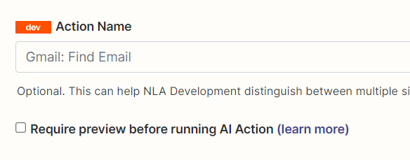 Zapier Action 配置截图